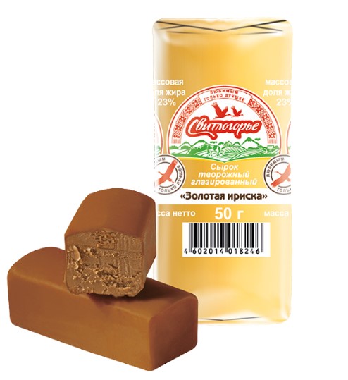 Сырок творожный в карамельной глазури "Золотая ириска"
