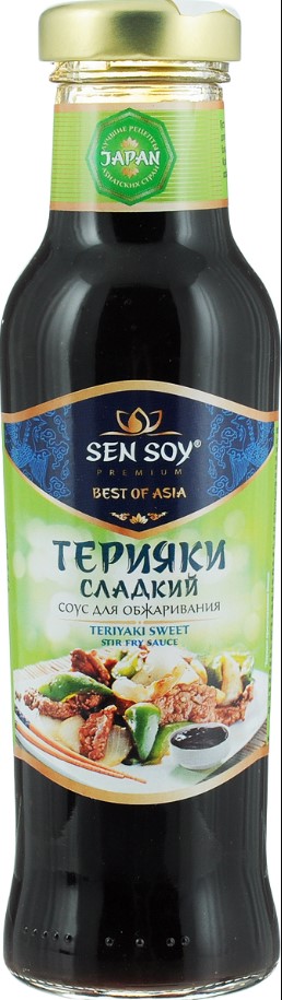 Соус столовый  Терияки Сладкий для обжаривания 320г Sen Soy