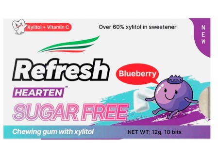 жевательная рез. РЕФРЕШ с ксилитом без сахара вкус Черника 12г