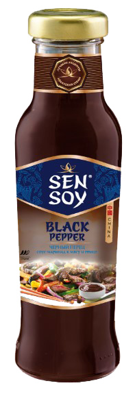 Соус для приготовл. Черный перец 120г Sen Soy