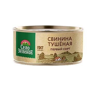 Свинина Тушеная 1с 325г Село Зеленое