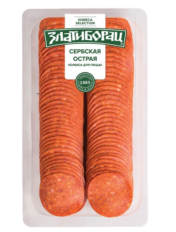 Пепперони Златиборац 500г колбаса для пиццы в нарезку