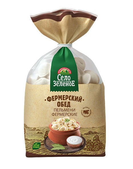 Пельмени Фермерские 400г / 700г Село Зеленое